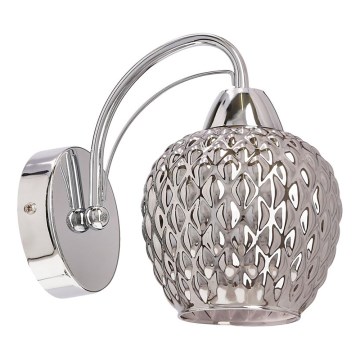 Vägglampa TOBIAS 1xE27/40W/230V skinande krom