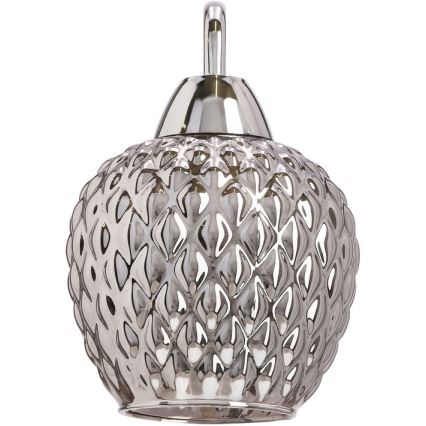 Vägglampa TOBIAS 1xE27/40W/230V skinande krom