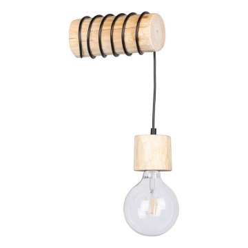 Vägglampa TRABO 1xE27/60W/230V i furu