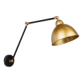 Vägglampa TRUCK 1xE27/40W/230V guld/svart