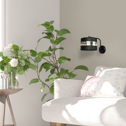 Vägglampa  ULTIMO 1xE27/60W/230V svart 