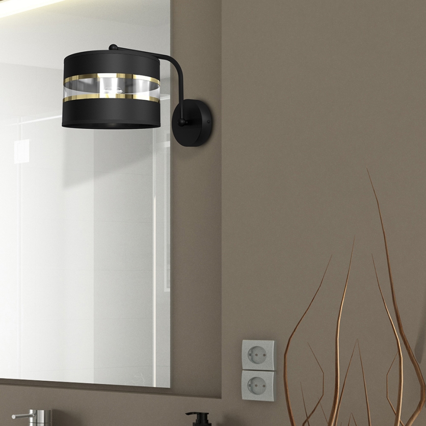 Vägglampa  ULTIMO 1xE27/60W/230V svart 