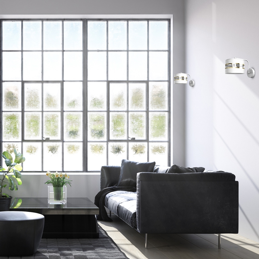 Vägglampa  ULTIMO 1xE27/60W/230V vit 