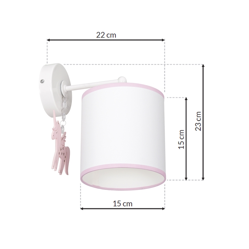 Vägglampa UNI 1xE27/60W/230V