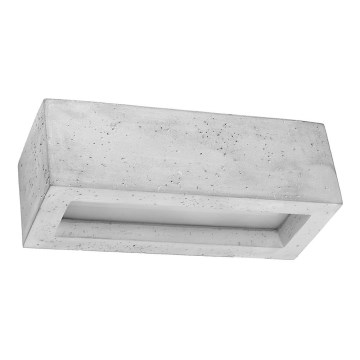 Vägglampa  VEGA 1xE27/60W/230V 30 cm konkret