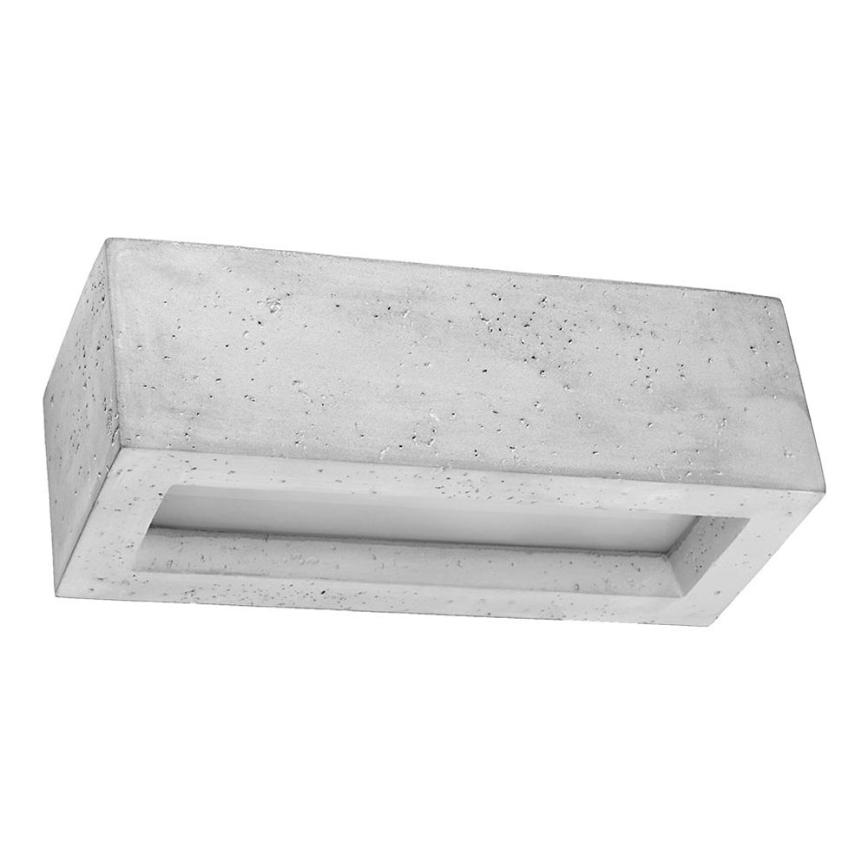 Vägglampa  VEGA 1xE27/60W/230V 30 cm konkret