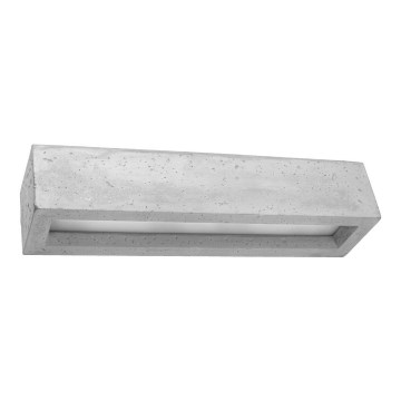 Vägglampa  VEGA 2xE27/60W/230V 50 cm konkret