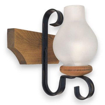 Vägglampa VELA 1xE14/40W/230V bok - FSC certifierade