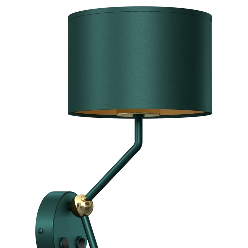 Vägglampa  VERDE 1xE27/60W/230V + 1xGU10-MR11/7W grön