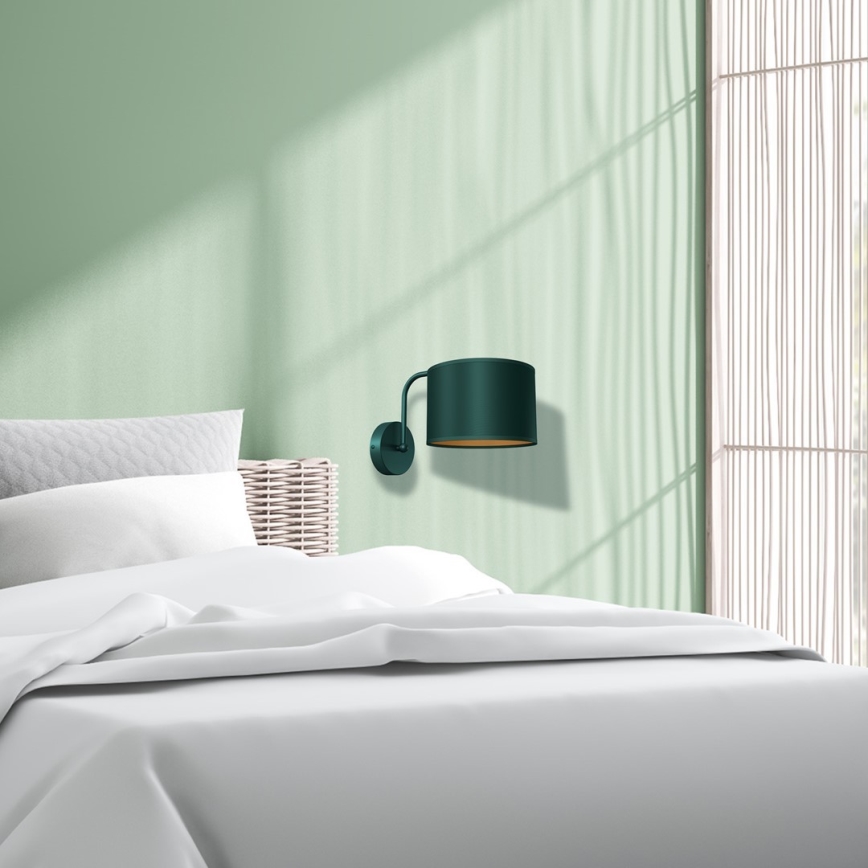 Vägglampa  VERDE 1xE27/60W/230V grön
