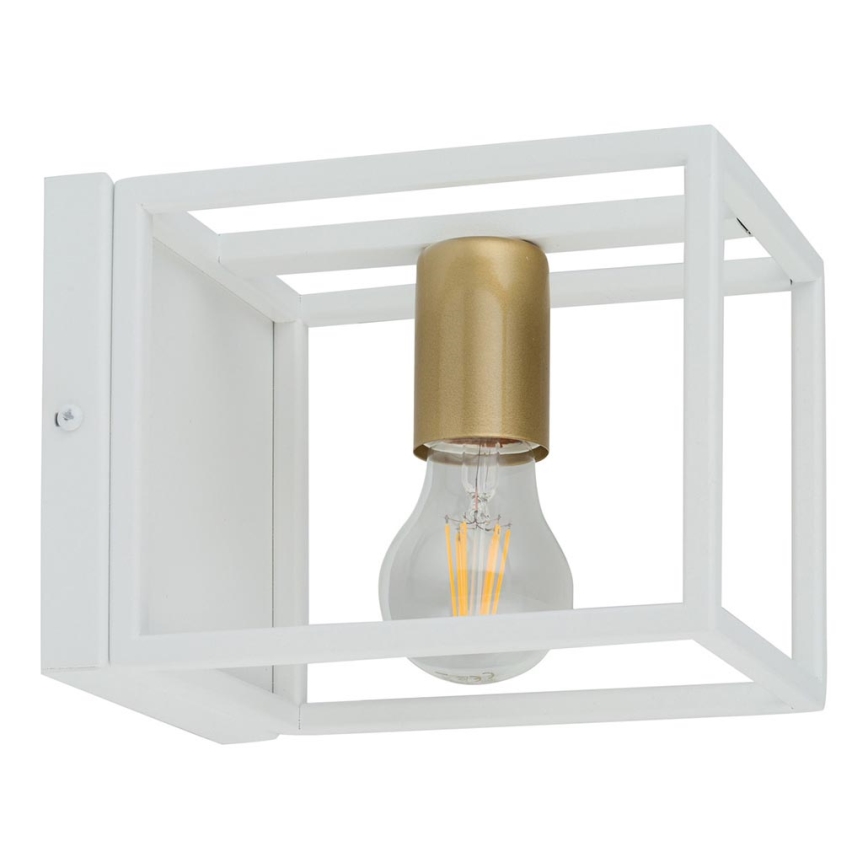 Vägglampa  VIGO 1xE27/60W/230V vit /gyllene 