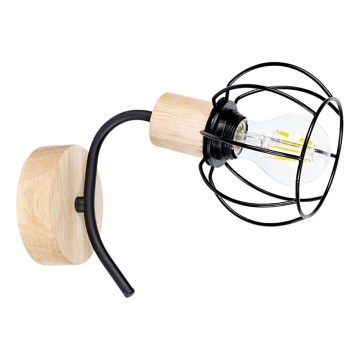 Vägglampa VIVIANE 1xE27/60W/230V ek