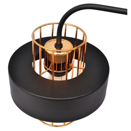 Vägglampa VOLTA 1xE27/15W/230V 34 cm svart/gyllene
