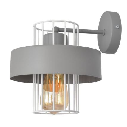 Vägglampa VOLTA 1xE27/15W/230V grå
