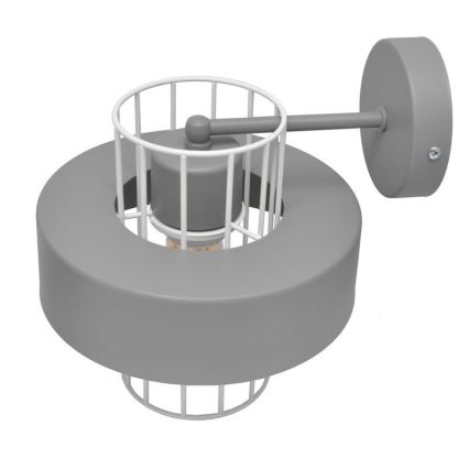 Vägglampa VOLTA 1xE27/15W/230V grå