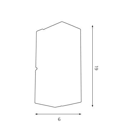Vägglampa WALL 1xGU10/8W/230V svart