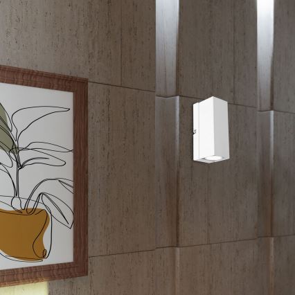 Vägglampa WALL 1xGU10/8W/230V vit