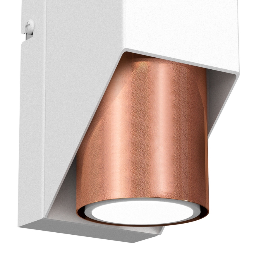 Vägglampa WALL 1xGU10/8W/230V vit/koppar