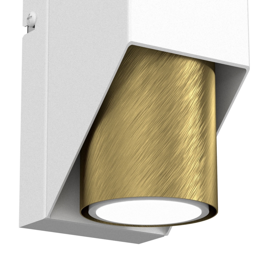 Vägglampa WALL 1xGU10/8W/230V vit/mässing