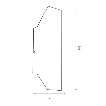 Vägglampa WALL 2xGU10/8W/230V svart