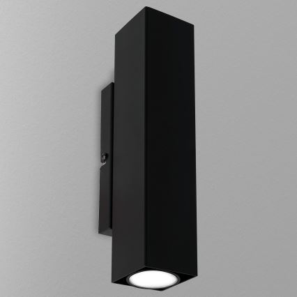 Vägglampa WALL 2xGU10/8W/230V svart