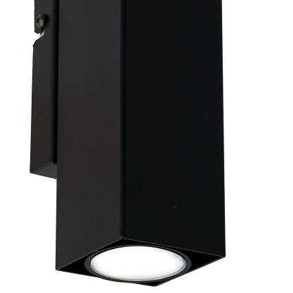 Vägglampa WALL 2xGU10/8W/230V svart