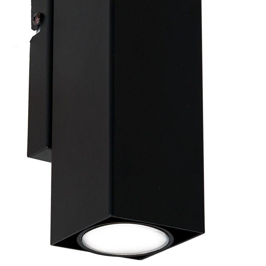 Vägglampa WALL 2xGU10/8W/230V svart