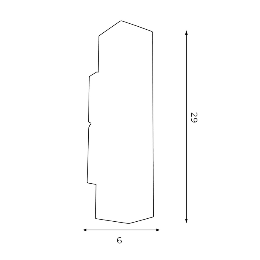 Vägglampa WALL 2xGU10/8W/230V svart