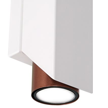 Vägglampa WALL 2xGU10/8W/230V vit/koppar