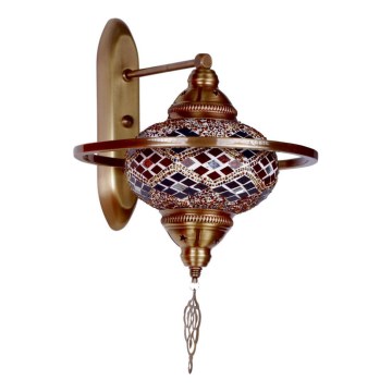 Vägglampa YENI 1xE27/40W/230V brons