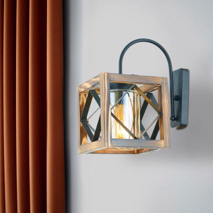 Vägglampa  ZIKZAK 1xE27/60W/230V