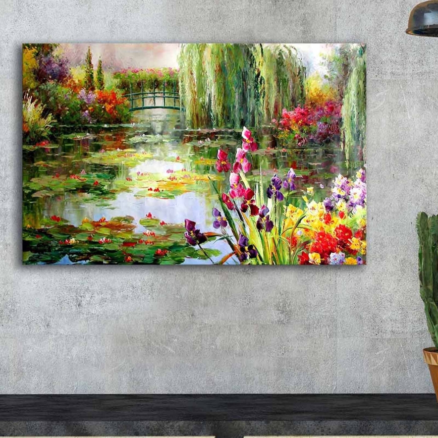 Väggmålning på duk 45x70 cm naturen
