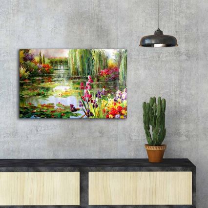 Väggmålning på duk 45x70 cm naturen