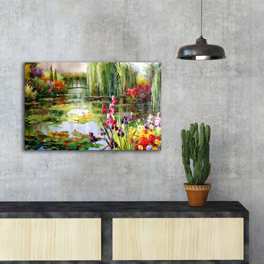 Väggmålning på duk 45x70 cm naturen