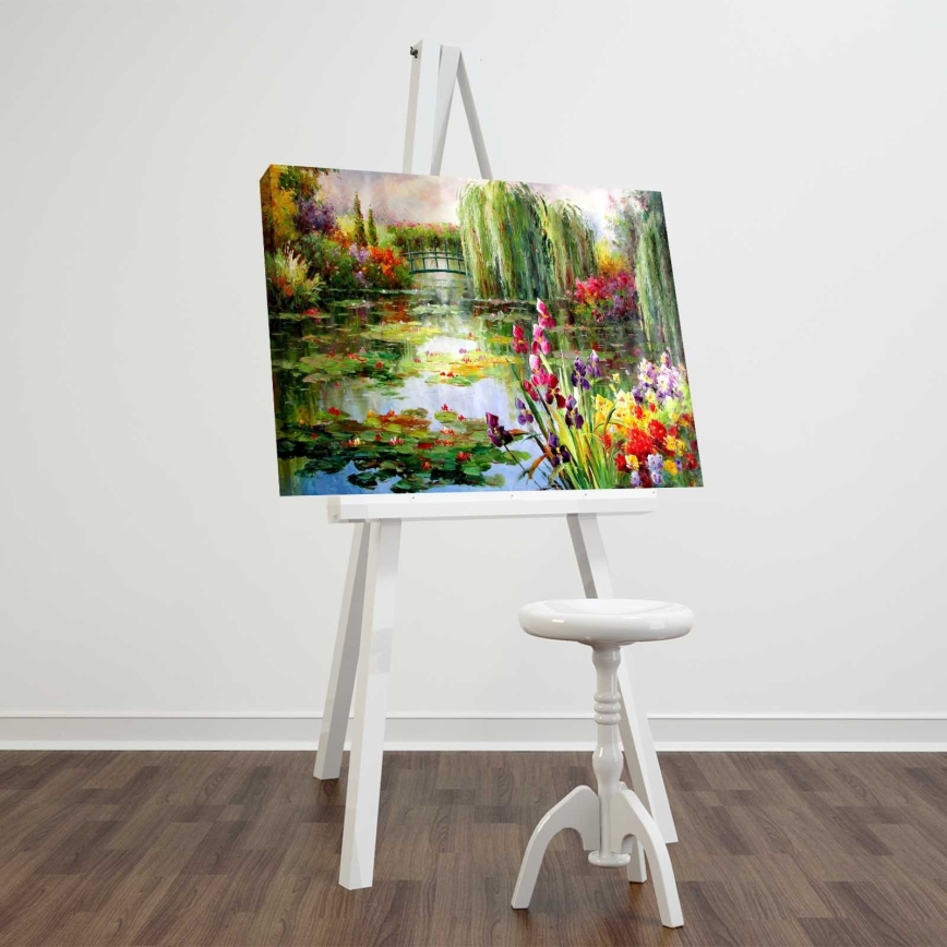 Väggmålning på duk 45x70 cm naturen