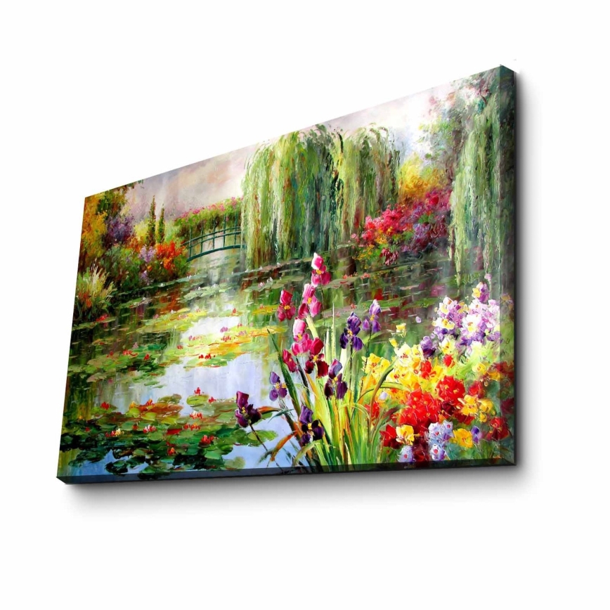 Väggmålning på duk 45x70 cm naturen