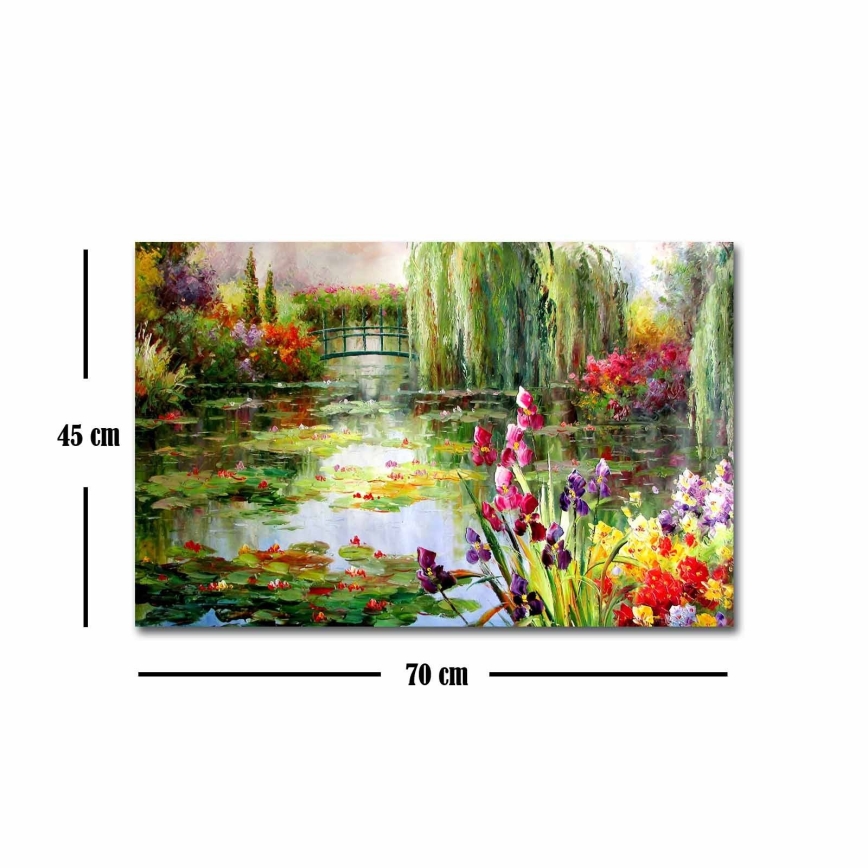Väggmålning på duk 45x70 cm naturen