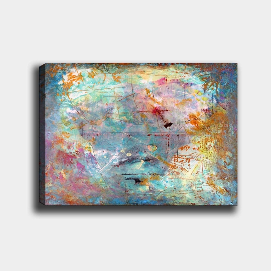 Väggmålning på duk 70x100 cm multicolored