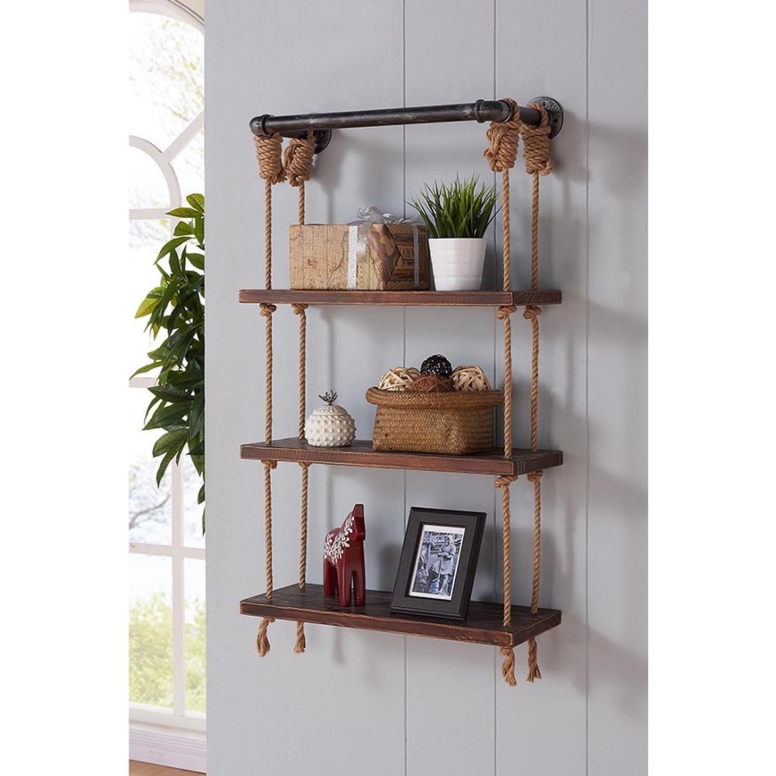 Väggmonterad hylla 120x60 cm gran