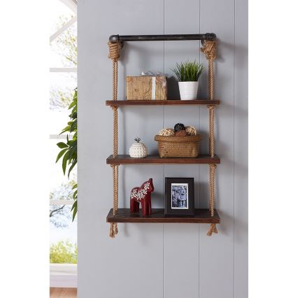 Väggmonterad hylla 120x60 cm gran
