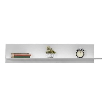 Väggmonterad hylla 25x120 cm vit