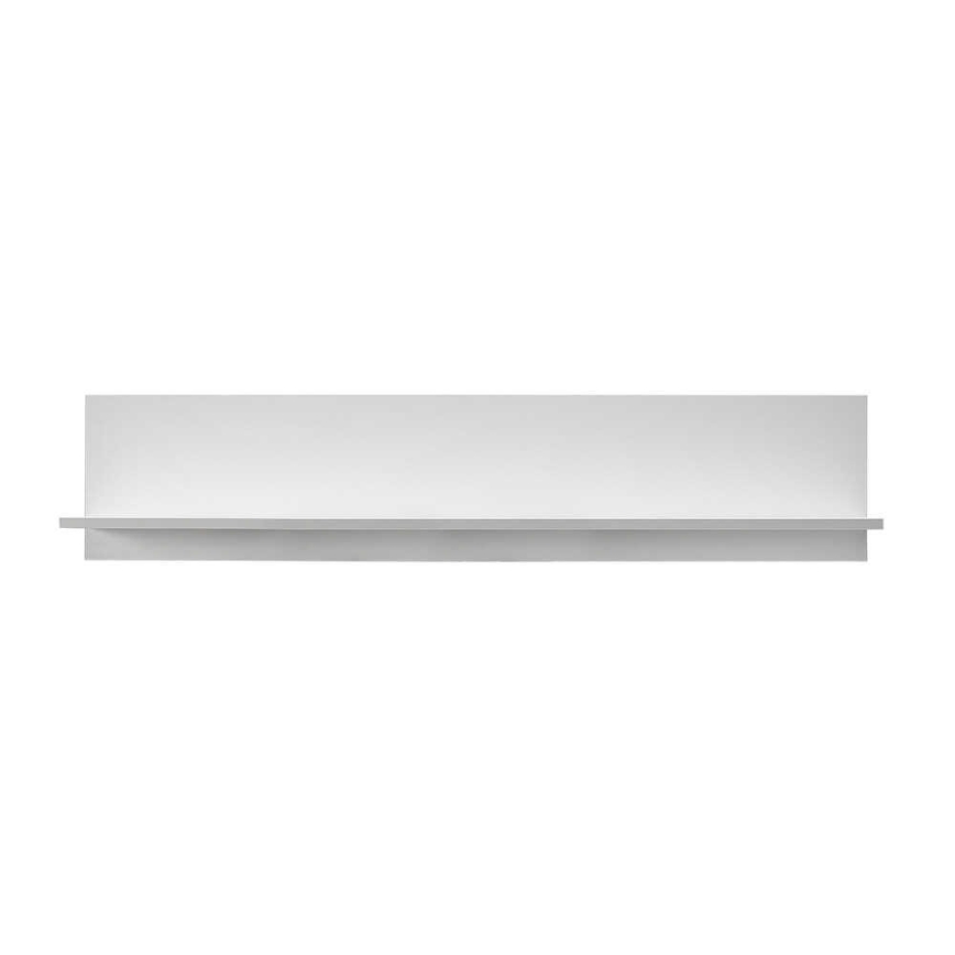 Väggmonterad hylla 25x120 cm vit