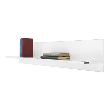 Väggmonterad hylla 25x120 cm vit