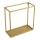Väggmonterad hylla 35x35 cm guld