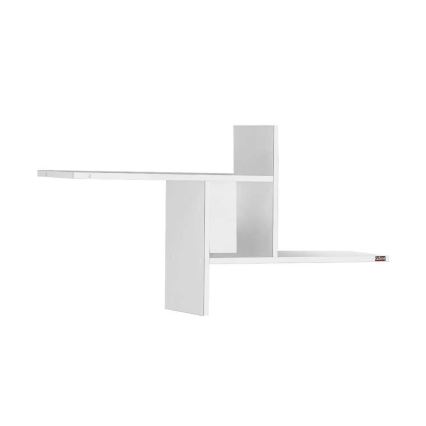 Väggmonterad hylla 50x100 cm blank vit