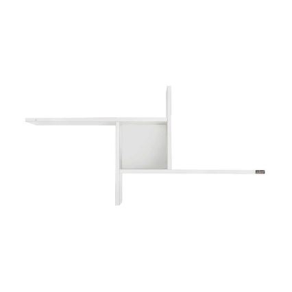 Väggmonterad hylla 50x100 cm blank vit