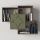 Väggmonterad hylla ARCO 73x79,2 cm brun/grön