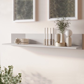 Väggmonterad hylla ARUBA 20x120 cm beige