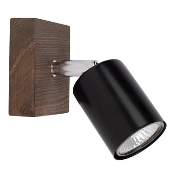 Väggmonterad spotlight MANARA 1xGU10/5W/230V tallträ