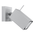 Väggmonterad spotlight MERIDA 1xGU10/40W/230V grå